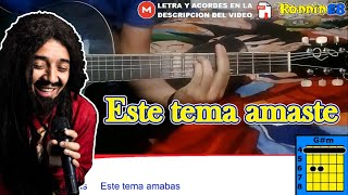 Rastacuando  Este tema amaste  Cover con Acordes Ritmo y Letra [upl. by Chan]