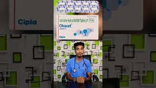 cetrizine okacet elergy tablet deepakyadav eatching reaction treatment hindi shorts [upl. by Alaehs]