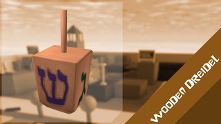 Spin Dreidel  Wooden Dreidel  Roblox [upl. by Cherrita]