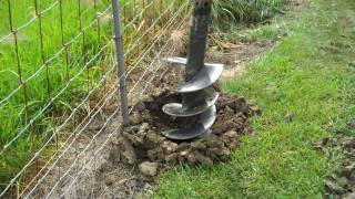 How To Dig A Fence Post Hole [upl. by Ahseuqal]