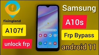 FRP bypass  SAMSUONG A10s A107f android 11 U8 FRP bypass  Remove FRPNEW Method 2023 [upl. by Mikeb]