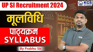 UPSI Recruitment 2024  Moolvidhi for UPSI  UPSI Moolvidhi Syllabus 2024  Prabhu Sir  KGS UP [upl. by Cohin250]