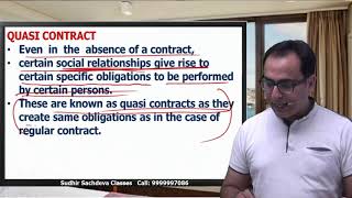 Indian Contract Act 1872  Features of Quasi Contract [upl. by Pelletier732]