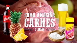 5 DICAS DE COMO AMACIAR CARNES I Churrasqueadas [upl. by Wardieu]