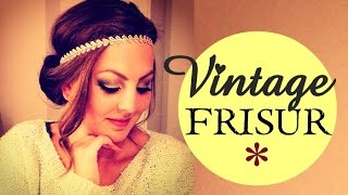 Vintage Frisur mit HAARBAND  schnell amp einfach ♥ [upl. by Filippo]