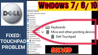 Dell Laptop Touch pad not Working 2020  Touchpad not working [upl. by Galer316]