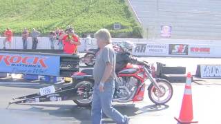 AMRA Hot Street Motorcycle Drag Racing at the Rock in North Carolina [upl. by Nnoj899]