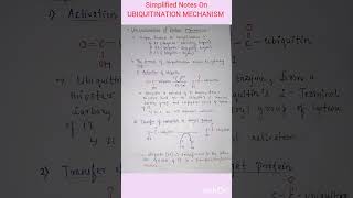 Short note on UBIQUITINATION MECHANISM  PROTEASOMAL DEGRADATION CSIRNETGATEBSCMSC [upl. by Piks584]