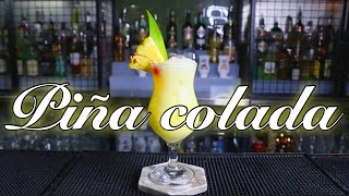 🍹RECETA PIÑA COLADA🍍 COCKTAIL  TUTORIAL BARTENDER [upl. by Koal318]