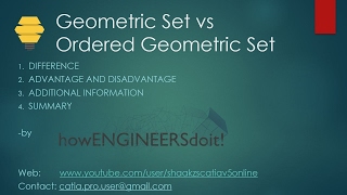 All about Ordered Geometric set vs Geometric set difference by howENGINEERSdoit [upl. by Onailimixam683]