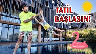 YAZ GELDİ Aile Tatilimiz Başlıyor ☀️🌴💦 VLOG 91 [upl. by Delanty679]