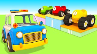 Competition for RACING CARS Helper cars amp car cartoons for kids Full episodes of car cartoon [upl. by Ahsiekahs]