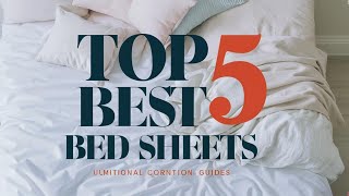 Top 5 Very Best Bed Sheets Reviews in 2024 [upl. by Adoh]