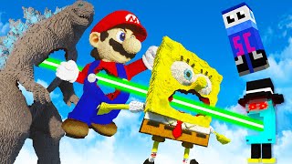 We Disintegrate Mario SpongeBob Godzilla and More in Teardown Multiplayer [upl. by Roxanna]