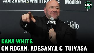 Dana White reacts to Israel Adesanya vs Robert Whittaker UFC 271 amp Joe Rogan [upl. by Sesmar]