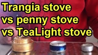 Trangia stove vs penny stove vs Tea Light Stove  test [upl. by Hepsibah786]