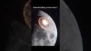 Simulation of an astroid hitting the moon 🌝 [upl. by Reaht]