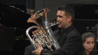 UNT Wind Symphony Edward Gregson  Euphonium Concerto 20182020 [upl. by Pippo]