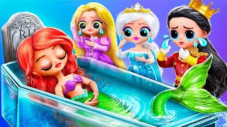 What Happened to Princess Ariel 32 Mermaid DIYs for LOL OMG [upl. by Nottus]