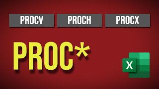 Guia Definitivo dos PROC’s PROCV PROCH e PROCX  Excel [upl. by Haisoj]