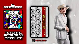 El Comerciante  Marca Registrada  Tutorial Acordeón Mezquite [upl. by Ecnal164]