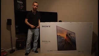 Sony Bravia OLED 4K UHD TV Unboxing amp Setup XBR65A1E [upl. by Rihat540]