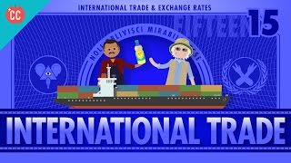 Imports Exports and Exchange Rates Crash Course Economics 15 [upl. by Elbring241]