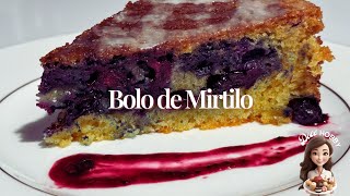 Bolo de Mirtilo  Doce Hobby [upl. by Crocker4]