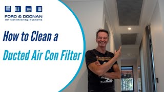 How to Clean Your Ducted Air Conditioning Filter and Why This is Important [upl. by Statis]