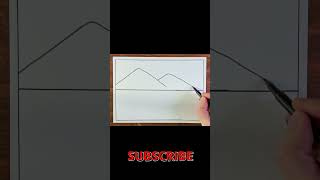 How to draw easy scenery  Pencil drawing shorts [upl. by Euginomod]