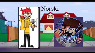 norski but me and AmirFNFCovers [upl. by Sallad]