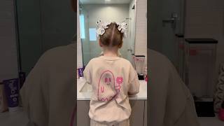 So cute amp easy to do hair hairstyles moms daughter momlife shorts hairtutorial [upl. by Gnivri42]