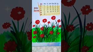 Diy Paper Calendar Drawing 🗓️ll diy satisfying art [upl. by Mailliwnhoj]