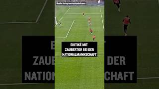 Traumtor per Hacke Ekitiké zaubert bei der Nationalmannschaft shorts [upl. by Luanni831]