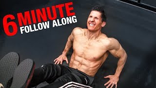 Intense Ab Workout  6 Minutes FOLLOW ALONG [upl. by Enitsahc]