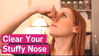 How To Clear A Stuffy Nose Instantly [upl. by Meeharbi]