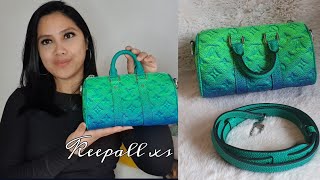 Louis Vuitton Keepall XS SS22 collection virgilabloh unboxing  what fits  first impression [upl. by Lemej100]