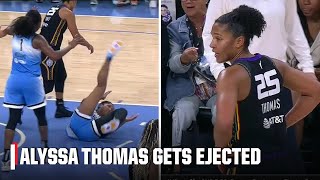 Alyssa Thomas EJECTED for hard foul on Angel Reese  WNBA on ESPN [upl. by Cotsen818]