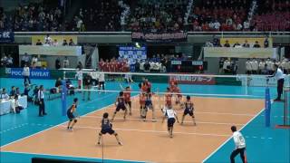 東亜 vs 高松工芸 春高バレー2017 2回戦より Japan volleyball [upl. by Glasgo]