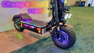 Halo Knight T107 Max amp T108 Pro 75MPH  2 Monster Electric Scooter  Aim Expo 2024 [upl. by Meesaw]