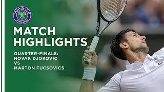 Novak Djokovic vs Marton Fucsovics  QuarterFinal Highlights  Wimbledon 2021 [upl. by Arodasi]