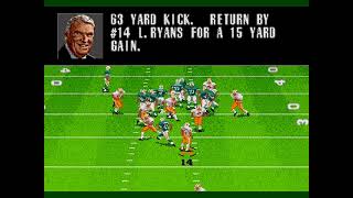 Miami Dolphins vs Tampa Bay Buccaneers Madden NFL 97 Sega Genesis [upl. by Ovid]