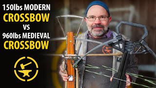 960lbs crossbow vs 150lbs crossbow  TESTED [upl. by Faunie644]