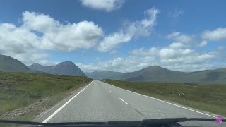 Driving in the Highlands  Tyndrum to Glencoe  July 2022 [upl. by Aynod]