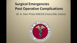 Surgical Emergencies  Post Operative Complications [upl. by Anayad404]