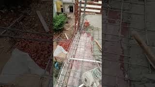 RCC column construction civil civilengineering engineering youtubeshorts slabconstruction [upl. by Nada]