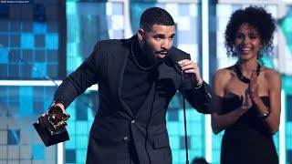 Drake cut off during Grammys acceptance speech [upl. by Elly]