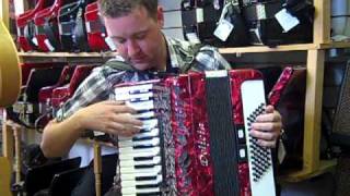 Mark plays a 72 Delicia Piano Accordion  Hobgoblin Music Birmingham [upl. by Costin487]