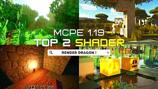 REAL TOP 2 SHADER MCPE 119 RENDER DRAGON  Shader mcpe 119  shader for mcpe  Mcpe Shaders 119 [upl. by Parthena]