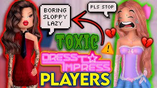 We NEED To Talk About TOXIC Players In DRESS TO IMPRESS ROBLOX 💔 [upl. by Delle]